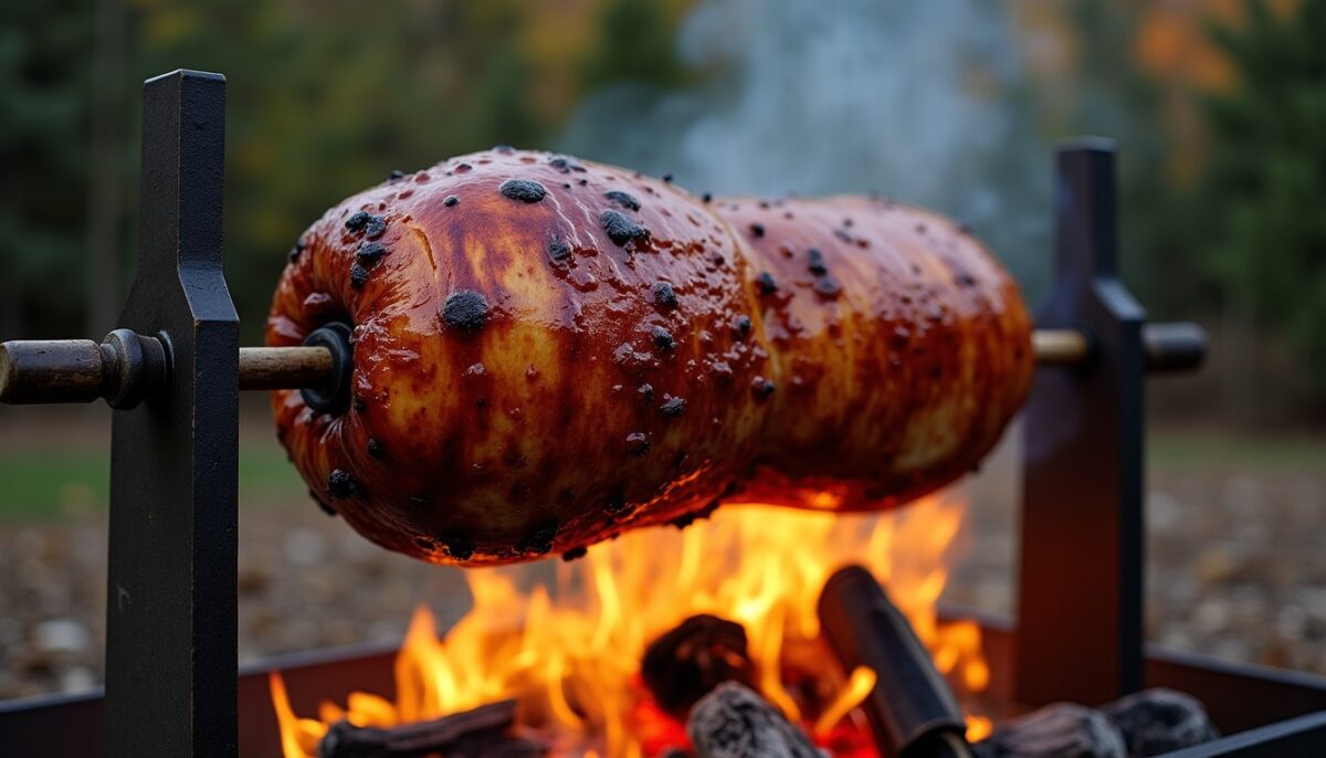 Jambon à la broche sur feu de bois : astuces pour une cuisson délicieusement authentique et chaleureuse Jambon à la broche sur feu de bois : astuces pour une cuisson délicieusement authentique et chaleureuse