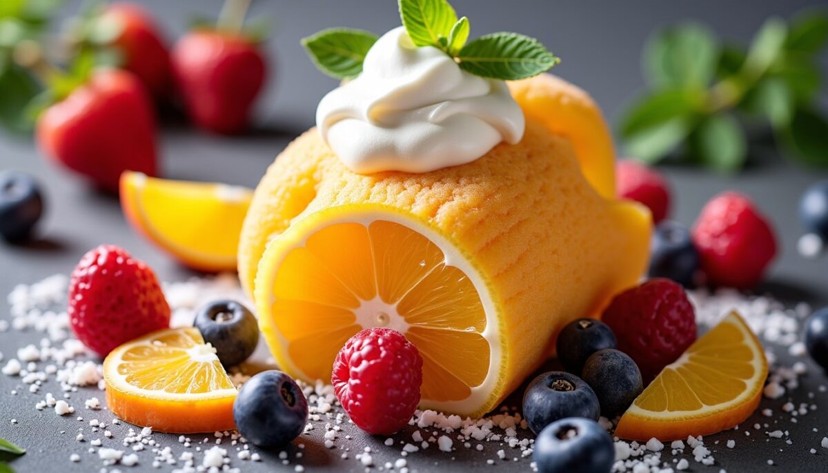 Découvrez la gaufre arc-en-ciel exotique garnie de fruits éclatants aux saveurs vibrantes ! Découvrez la gaufre arc-en-ciel exotique garnie de fruits éclatants aux saveurs vibrantes !