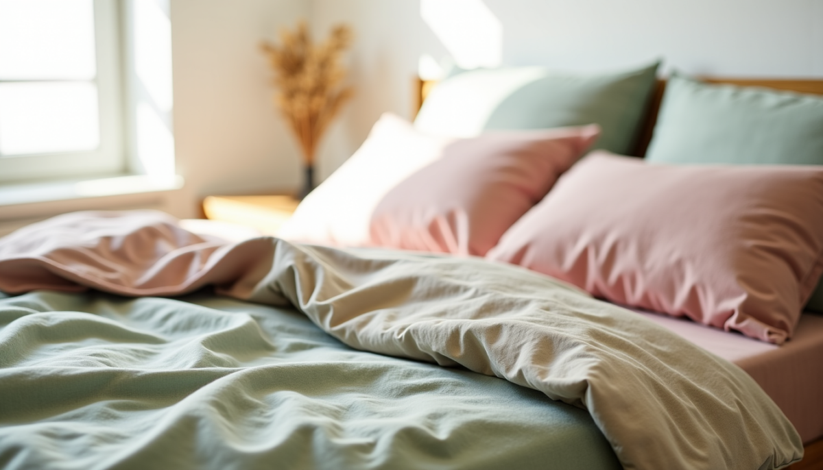 Budget linge de lit en lin lavé : du drap plat à la parure complète Budget linge de lit en lin lavé : du drap plat à la parure complète